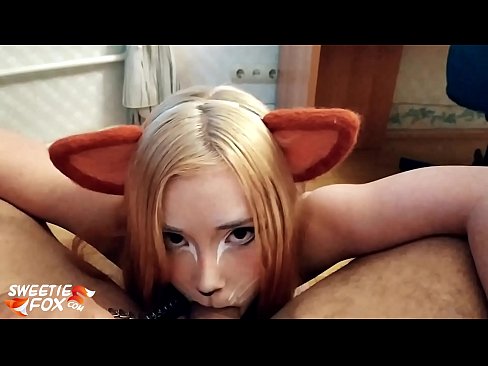 ❤️ Kitsune loro dick na kụkọba n'ọnụ ya ❤️ Anal video ❤